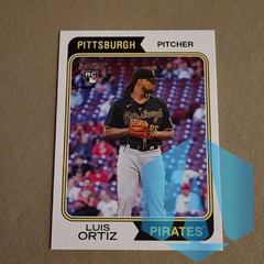 2023 Topps Heritage Luis Ortiz #344 Pittsburgh Pirates RC